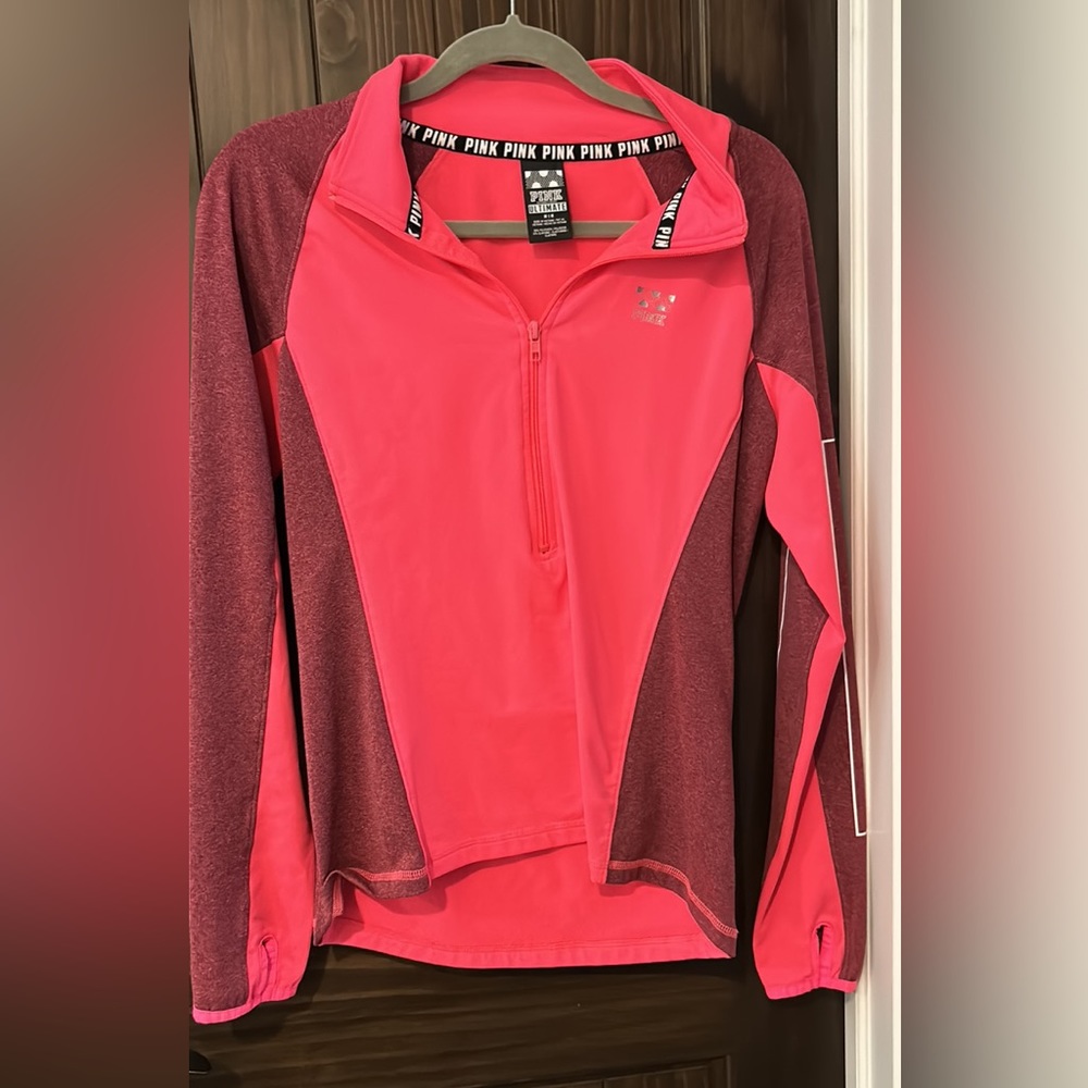 Victorias Secret Pink Long Sleeve Half Zip- Size M